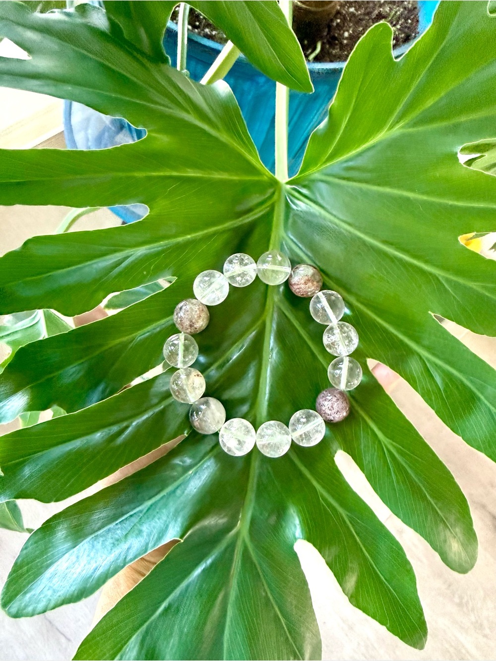 Garden Quartz stretchy bracelet